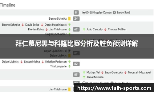 拜仁慕尼黑与科隆比赛分析及胜负预测详解